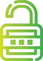 Lock Open Creative Icon Design vector