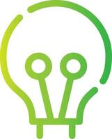 Light Bulb Creative Icon Design vector