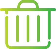 Trash Bin Creative Icon Design vector