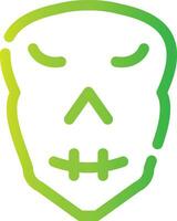 diseño de icono creativo de calavera vector