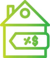 House Sale Creative Icon Design vector