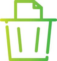 Paper Bin Creative Icon Design vector