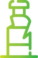 Plastic Bottle Creative Icon Design vector