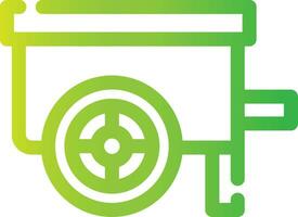 Wheelbarrow Creative Icon Design vector