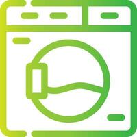 Washing Machine Creative Icon Design vector