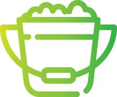 Bucket Creative Icon Design vector