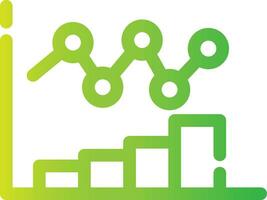 Bar Chart Creative Icon Design vector