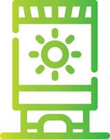 Sun Cream Creative Icon Design vector