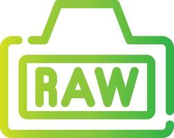 Raw Creative Icon Design vector