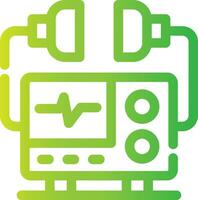 Defibrillator Creative Icon Design vector