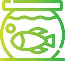 Fish Bowl Creative Icon Design vector