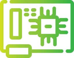 Circuit Board Creative Icon Design vector