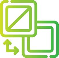 Fill And Stroke Creative Icon Design vector