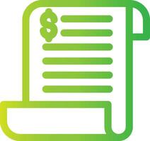 Bill Creative Icon Design vector