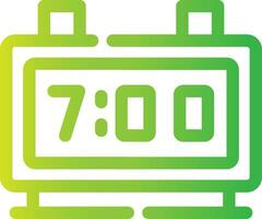 Digital Clock Creative Icon Design vector