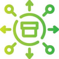 Distribution Creative Icon Design vector