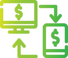 Online Transfer Creative Icon Design vector