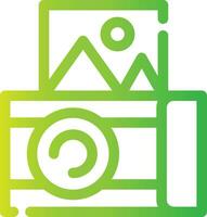 Instant Camera Creative Icon Design vector