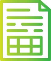 Spreadsheet Creative Icon Design vector