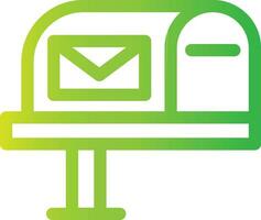 Mail Box Creative Icon Design vector