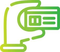 Credit Card Creative Icon Design vector