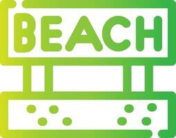 Beach Creative Icon Design vector