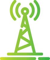 diseño de icono creativo de torre de radio vector