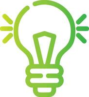 Light Bulb Creative Icon Design vector