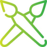 Brushes Creative Icon Design vector
