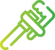 Pipe Wrench Creative Icon Design vector