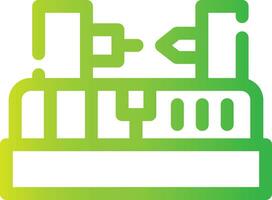 Lathe Machine Creative Icon Design vector