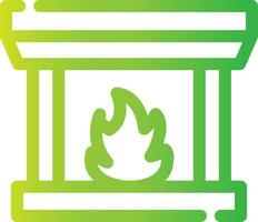 Fireplace Creative Icon Design vector