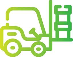 Forklift Creative Icon Design vector