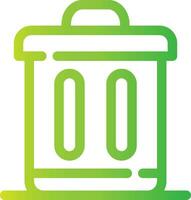 Trash Bin Creative Icon Design vector