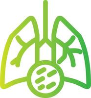 Lung Cancer Creative Icon Design vector