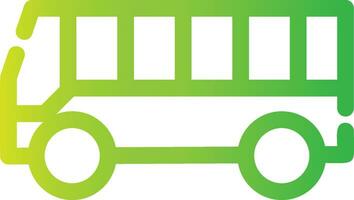 Bus Creative Icon Design vector