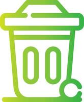 Dustbin Creative Icon Design vector