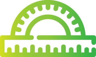 Protractor Creative Icon Design vector