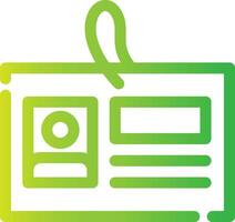 Student Card Creative Icon Design vector