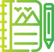 Sketchbook Creative Icon Design vector