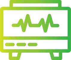 EKG Monitor Creative Icon Design vector