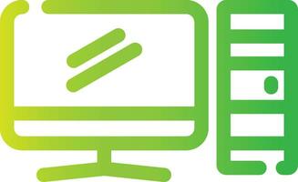 Computer Creative Icon Design vector