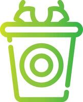 Waste Creative Icon Design vector