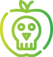 diseño de icono creativo de manzana envenenada vector