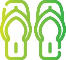 Flip Flops Creative Icon Design vector