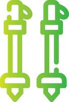 Ski Poles Creative Icon Design vector