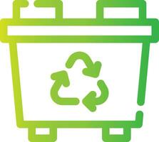 Recycling Bin Creative Icon Design vector