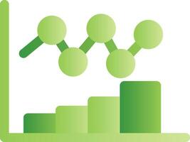 Bar Chart Creative Icon Design vector