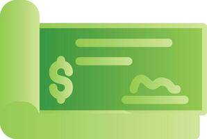 Cheque Creative Icon Design vector