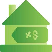 House Sale Creative Icon Design vector